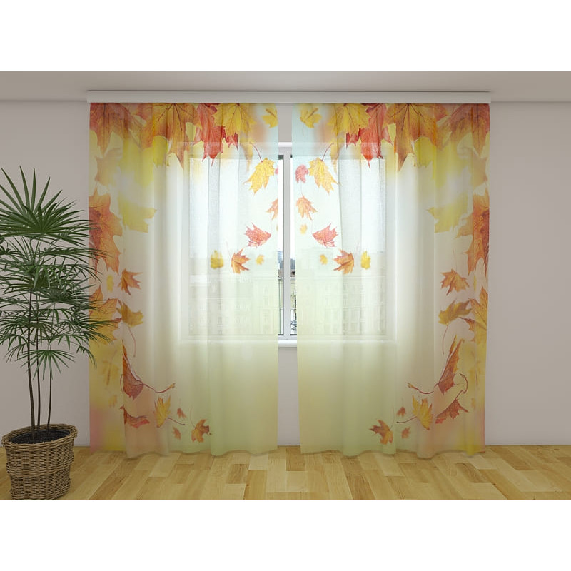 1,00 € Gordijn op maat - Herfst met bladeren 1,00 € Gordijn op maat - Herfst met bladeren