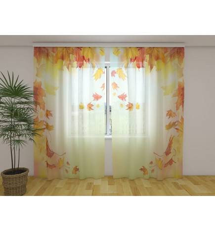 Rideau personnalisé - Automne avec feuilles