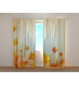 1,00 € Custom curtain - With beige leaves
