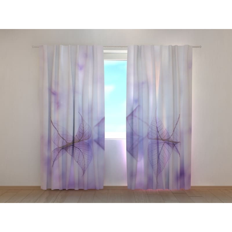 1,00 € Cortina personalizada - Con hojas turquesas