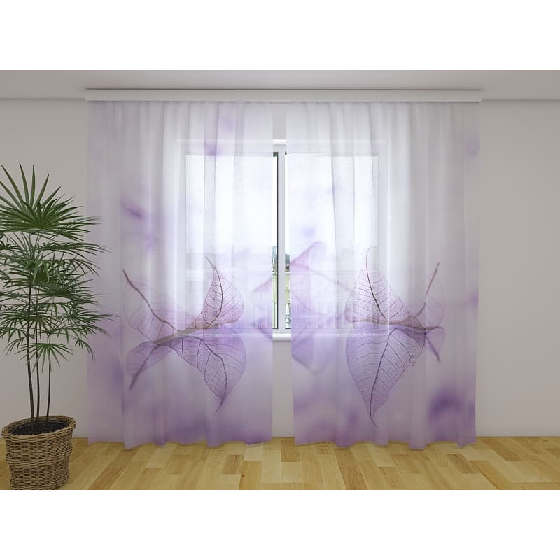 1,00 € Cortina personalizada - Con hojas turquesas