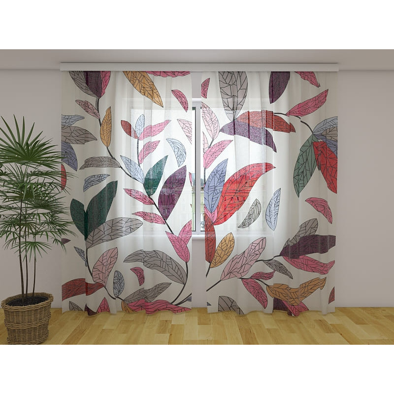 1,00 €Cortina personalizada - Com folhas coloridas