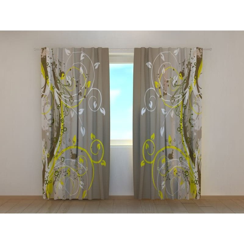 1,00 €Cortina Personalizada - Folhas extravagantes e coloridas