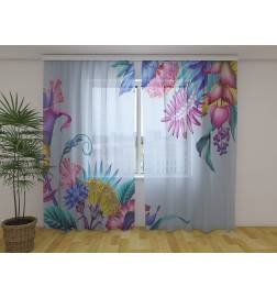 Personalisierter Vorhang – mit den bunten und kunstvollen Blättern