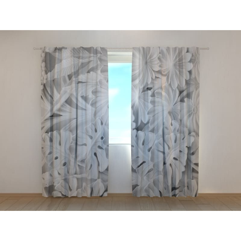 1,00 € Custom curtain - With clear leaves