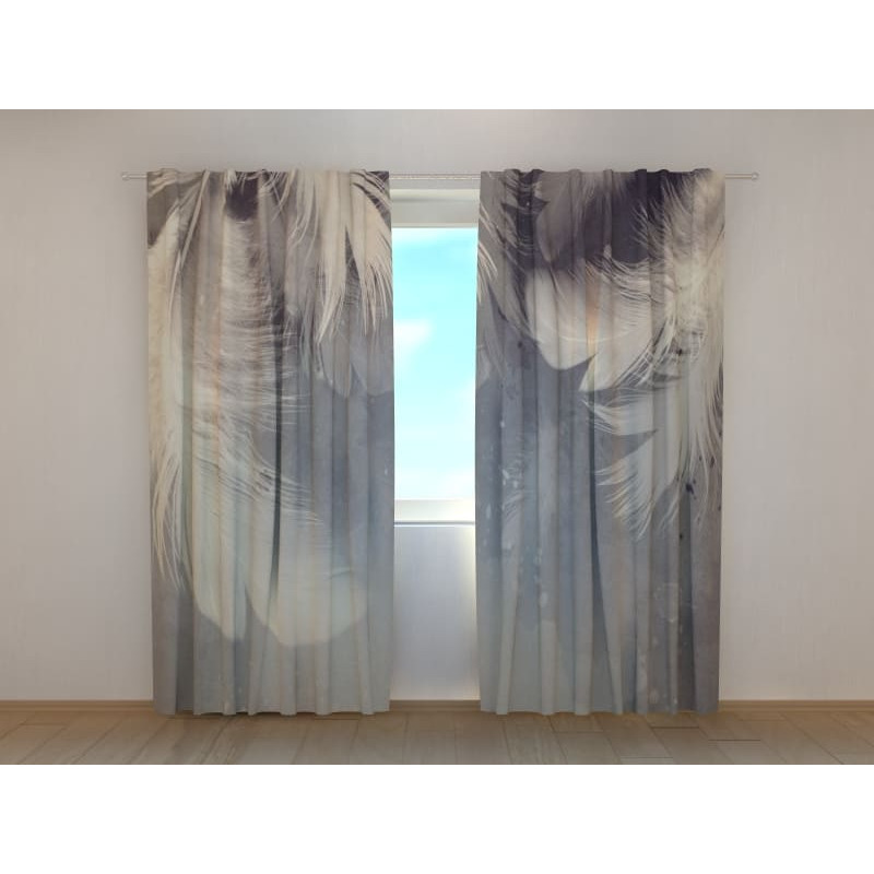 1,00 € Custom curtain - With leaves and feathers 1,00 € Custom curtain - With leaves and feathers