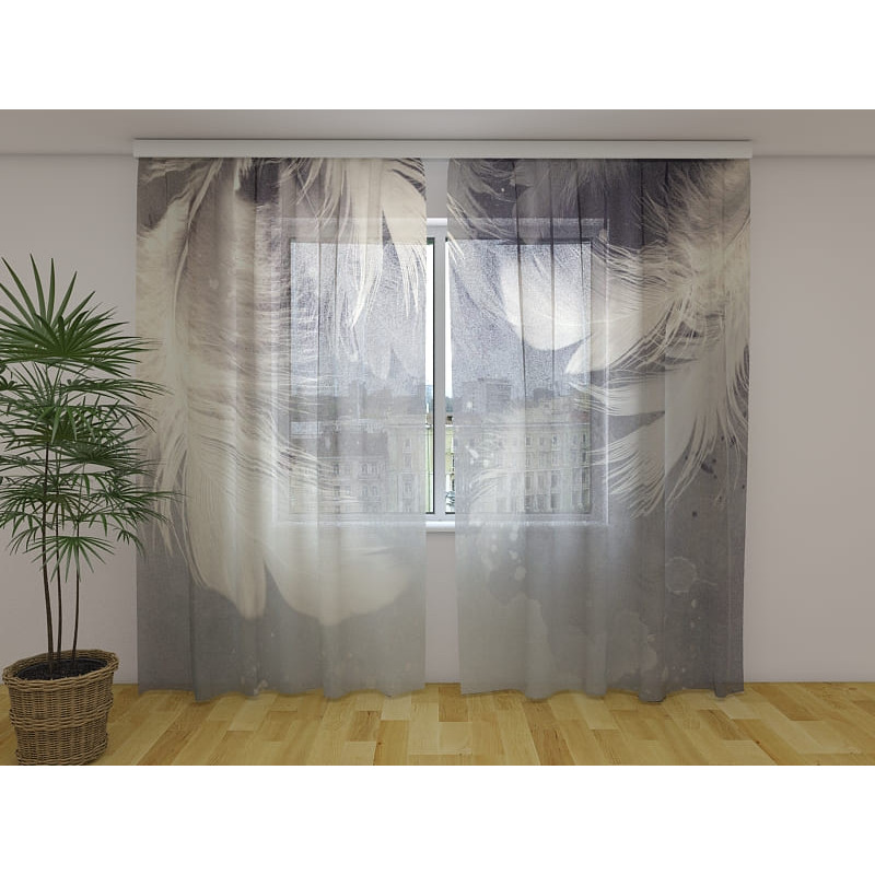 1,00 € Custom curtain - With leaves and feathers 1,00 € Custom curtain - With leaves and feathers