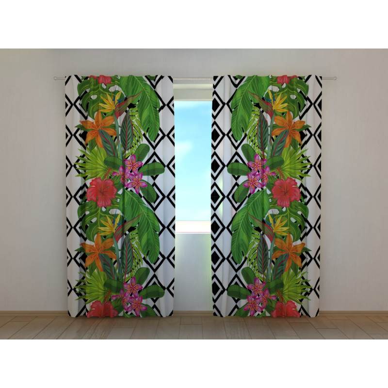 1,00 €Cortina Personalizada - Folhas e Flores Tropicais