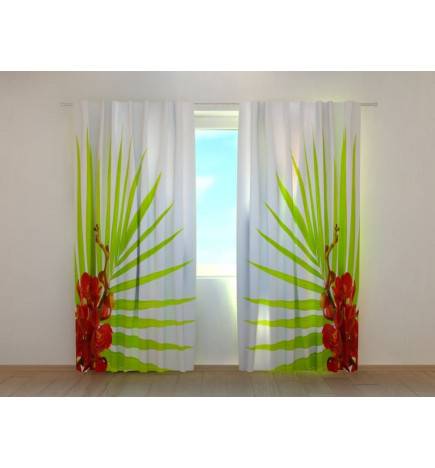 1,00 € Personalized curtain - Leaves and orchids - ARREDALACASA