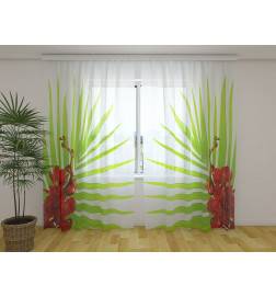 Personalized curtain - Leaves and orchids - ARREDALACASA