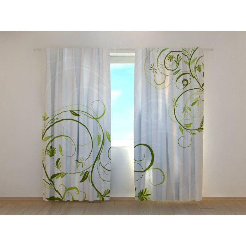 1,00 €Cortina Personalizada - Folhas Artísticas e Verdes