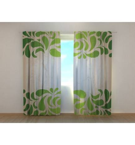 Custom curtain - Ornamental leaves and greenery