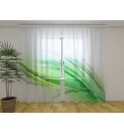 Maßgeschneiderter Vorhang – Mit dem grünen Blatt
