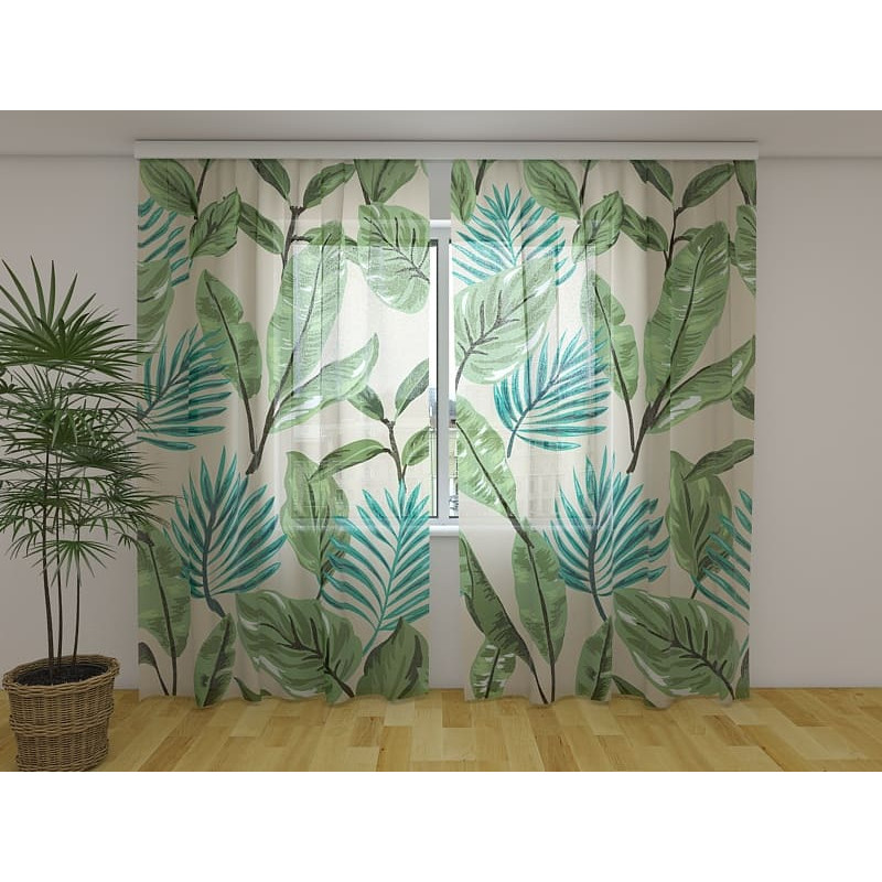 1,00 €Cortina personalizada - Com folhas verdes e tropicais