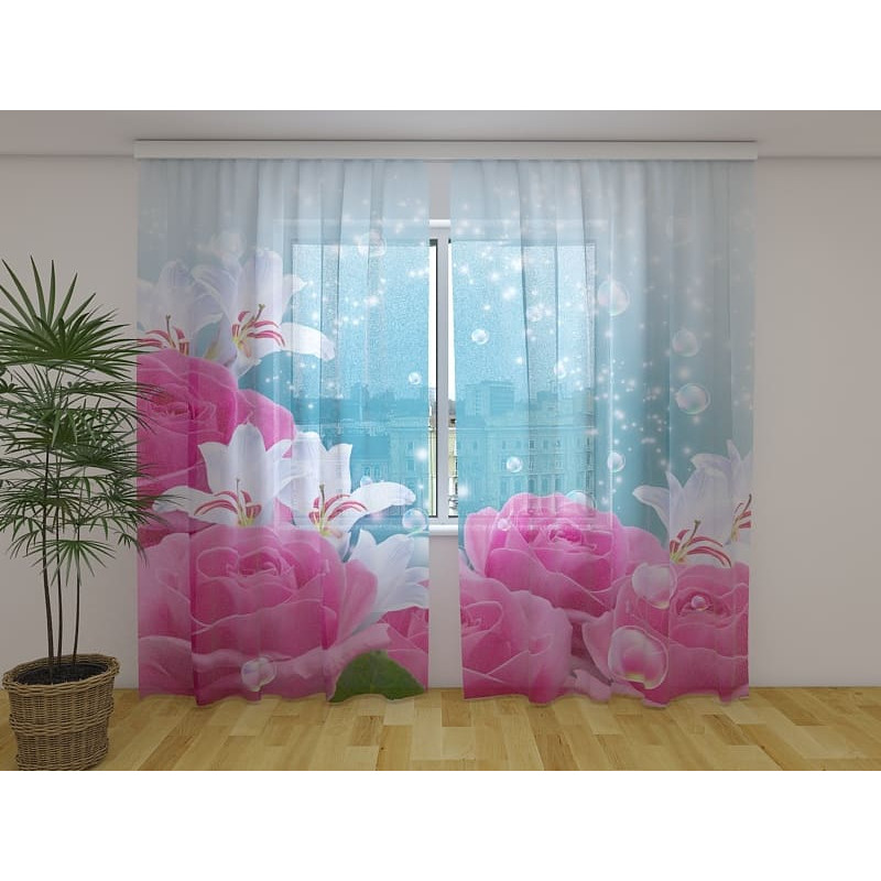 1,00 €Tenda personalizzata - Con le rose e la neve