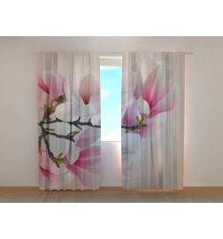 Cortina a medida - Magnolias Rosas - HOME ARRANGEMENT
