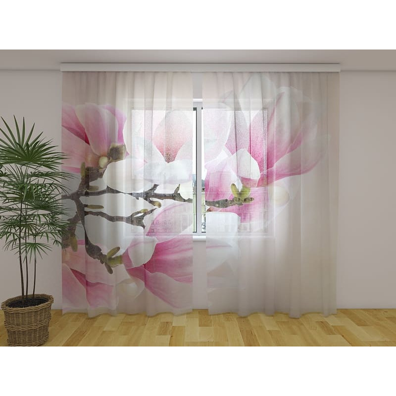 1,00 € Custom curtain - Pink Magnolias - HOME ARRANGEMENT