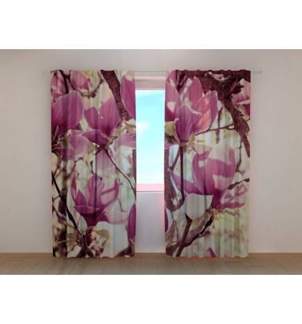1,00 € Custom curtain - Magnolias in bloom
