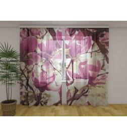 Custom curtain - Magnolias in bloom