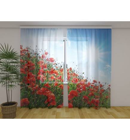 1,00 €Tenda personalizada - Montanha em flor - Papoilas