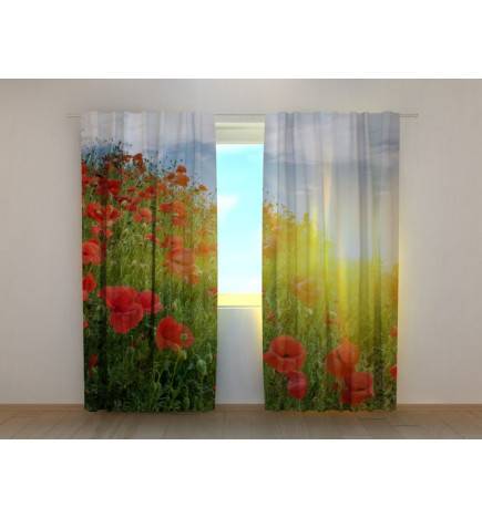 1,00 € Custom tent - Flowery mountain - Poppies in the sun