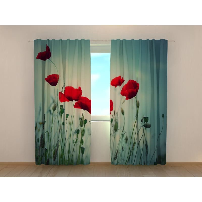 1,00 € Cortina personalizada: amapolas por la noche 1,00 € Cortina personalizada: amapolas por la noche