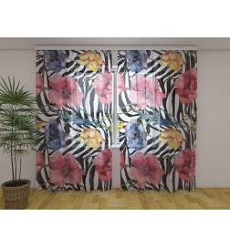 Perdeau personalizat - maci colorati