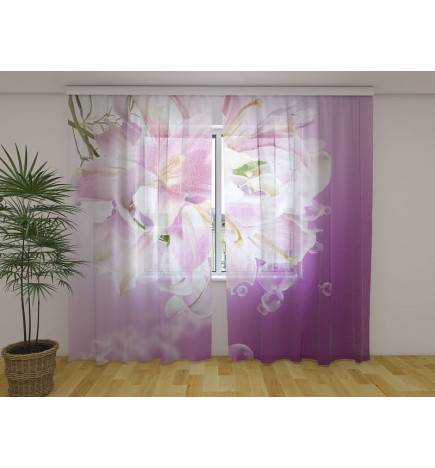 1,00 € Personalized curtain - With lilies - ARREDALACASA