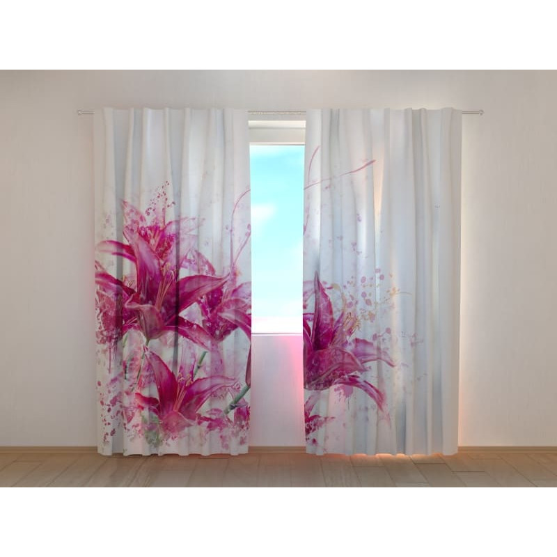 1,00 € Custom curtain - With purple lilies 1,00 € Custom curtain - With purple lilies