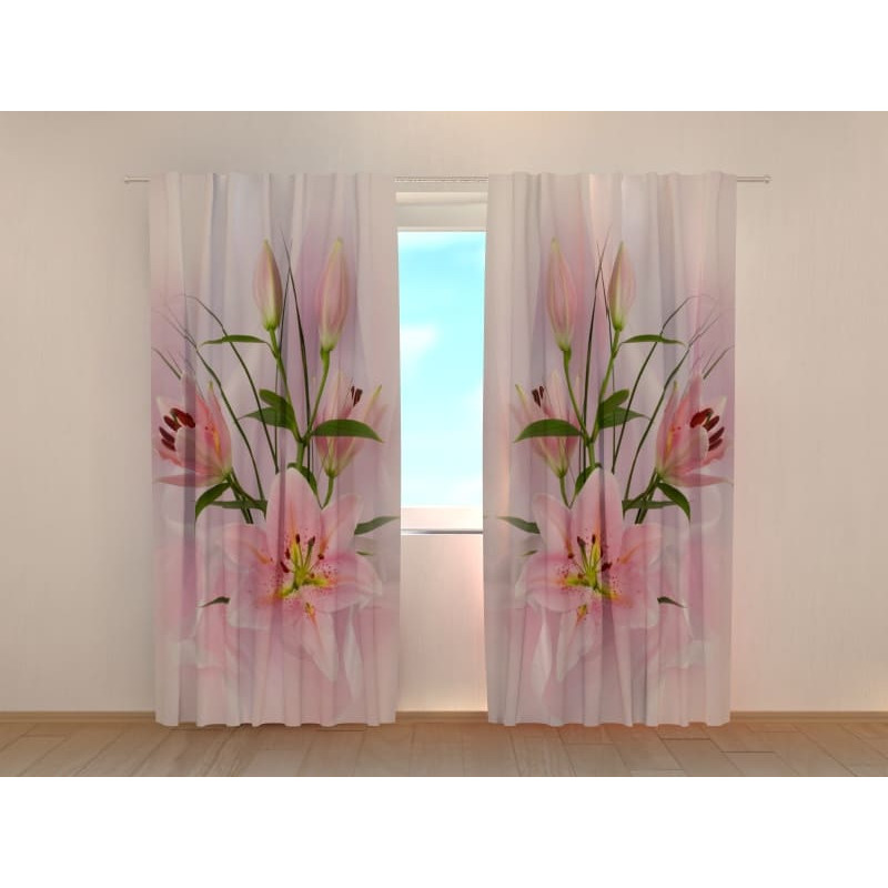 1,00 € Personalized curtain - Refined lilies - ARREDALACASA 1,00 € Personalized curtain - Refined lilies - ARREDALACASA