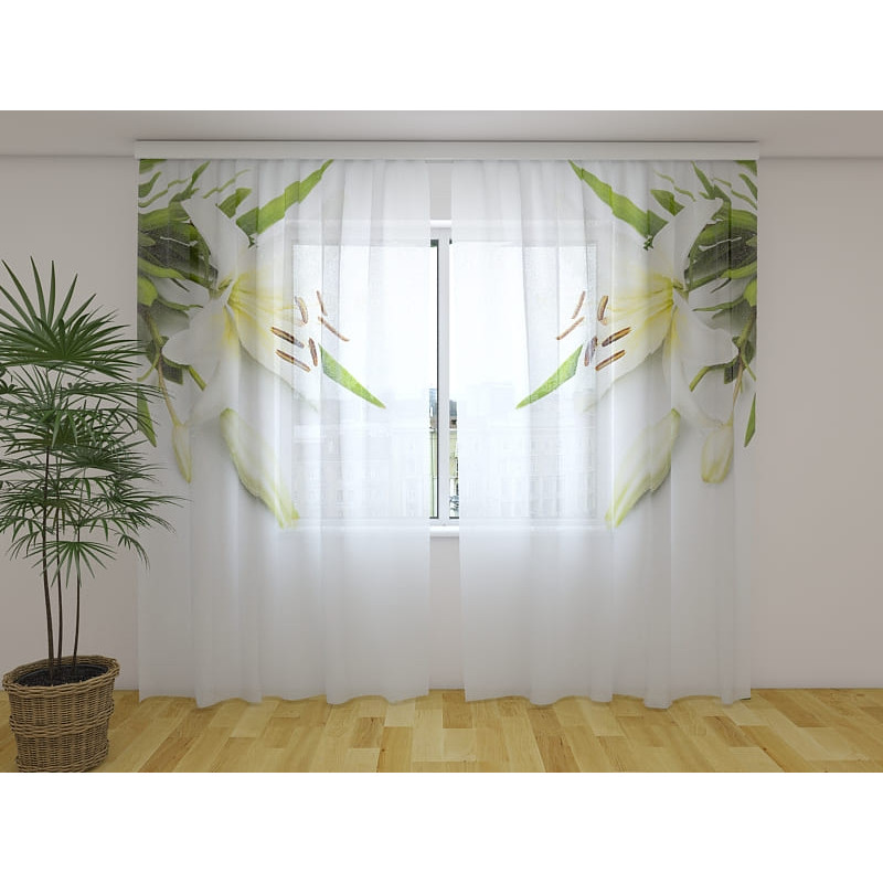 1,00 € Individualizuotos užuolaidos - Su baltomis lelijomis