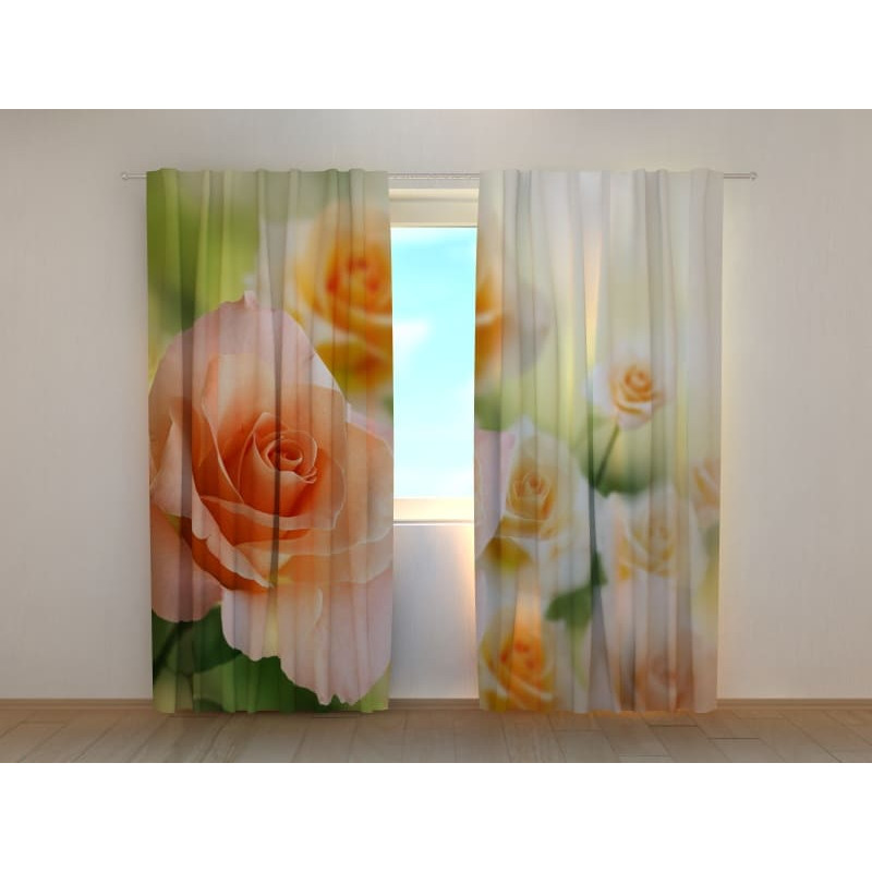 1,00 € Custom Curtain - Bouquet of Orange Roses