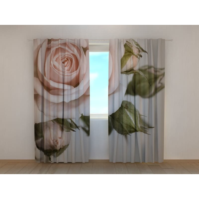 1,00 €Rideau personnalisé - La rose et les feuilles