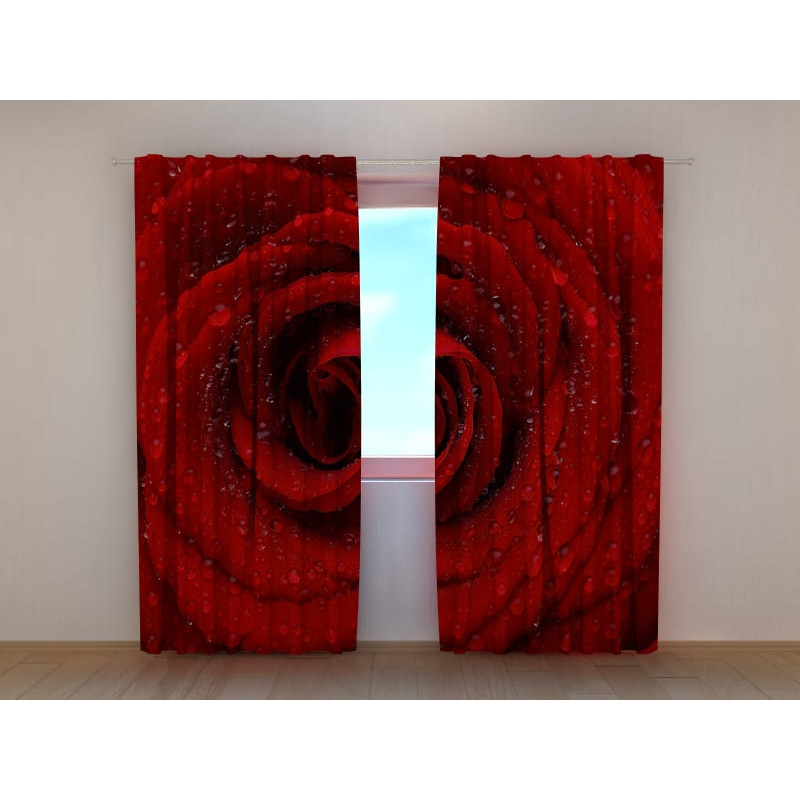 1,00 € Personalized curtain - The red rose - ARREDALACASA