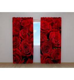 1,00 € Personalisierter Vorhang - Rote Rosen - ARREDALACASA
