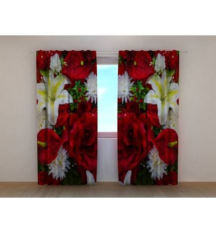 1,00 €Tenda personalizzata - Con le rose rosse e i gigli