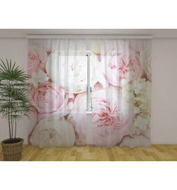 Maßgeschneiderter Vorhang – Sommerrosen