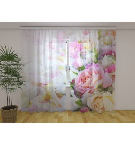 1,00 € Custom curtain -With the blooming roses