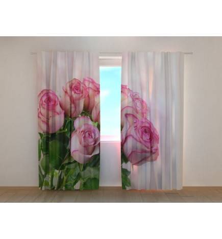 1,00 € Custom curtain - Bouquet of roses - FURNISH HOME