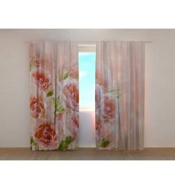 1,00 € Custom curtain - With delicate roses