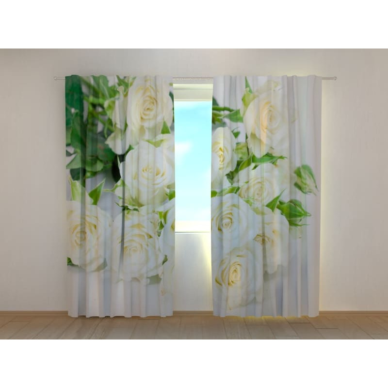 1,00 € Personalized curtain - Light roses - ARREDALACASA
