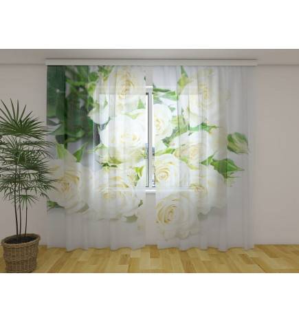 Personalized curtain - Light roses - ARREDALACASA