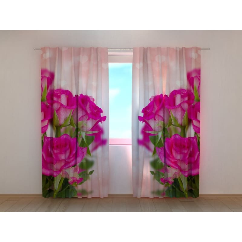 1,00 € Cortina personalizada - Romántica - Con corazones y rosas 1,00 € Cortina personalizada - Romántica - Con corazones y rosas