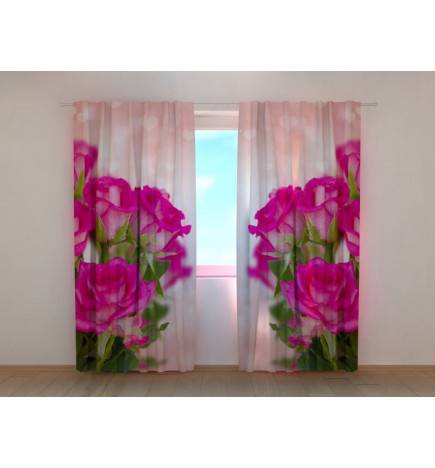 1,00 € Personalized curtain - Romantic - With hearts and roses