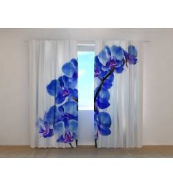 1,00 € Cortina a medida - Orquídeas azules - HOME ARRANGEMENT