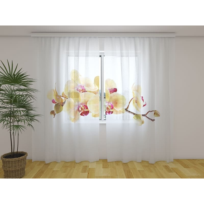 1,00 €Rideau personnalisé - Orchidées dorées - ARREDALACASA