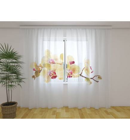 Personalisierter Vorhang - Goldene Orchideen - ARREDALACASA