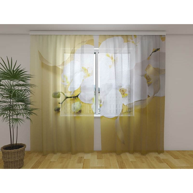 1,00 € Yksilöllinen verho - Tyylikkäät orkideat - KALUSTAA KOTI