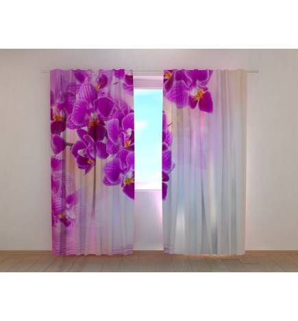 Custom Curtain - Purple Orchids