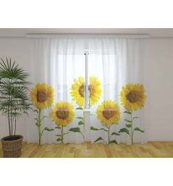 Pielāgota telts - ar daudzām saulespuķēm